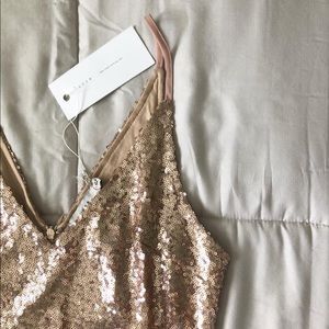 Rose Gold Sequin Dress